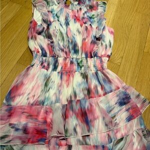 Colorful Ruffled Dress